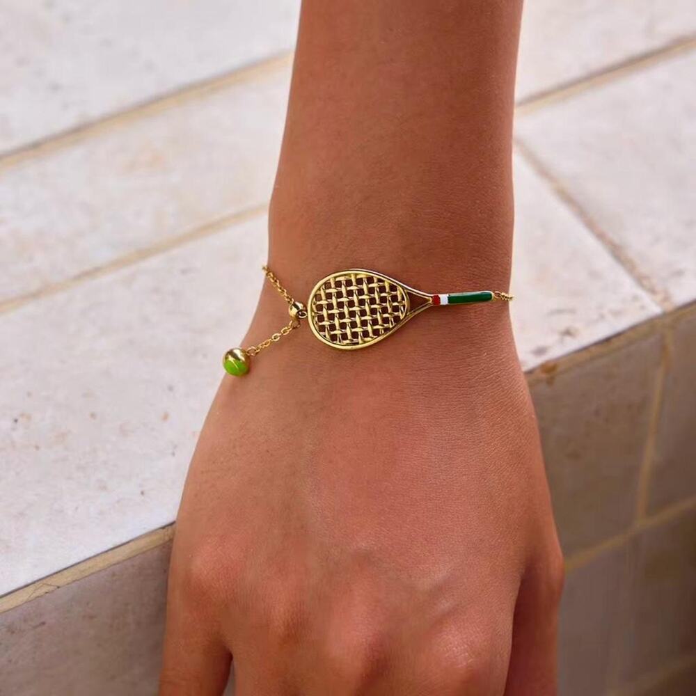 Tennis bracelet with tennis ball - Picture 3 of 4